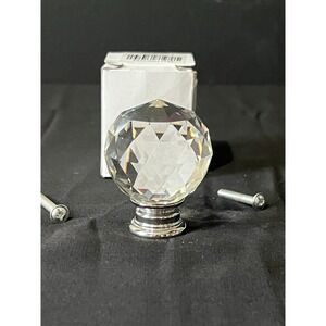 GlideRite 1-5/8"‎ Round K9 Crystal Cabinet Hardware Knob Clear - 9003-CR-40-1